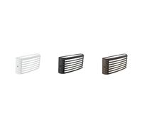 GRID APPLIQUE IN ALLUMINIO IP54 LUCE 3000K O 4000K LED 10W BIANCA ANTRACITE O MARRONE DI SOVIL