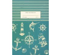 GRID Graph Journal Notebook for Note taking and Drawing - Nautical Anchor Ship Compass - Office, Home, School, Work - Cover 150 pages
