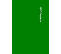 Grid Notebook Green: Minimalist Graph Paper Notebook for Writing, Math, Notes, School, Work and Planning