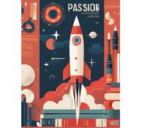 grid notes with a rocket and space theme