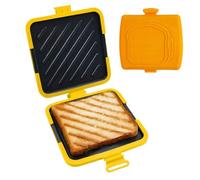 Grid sandwich - dispositivo non -stick senza elettricità, pressa di portatile, toast al formaggio a microonde, utensile da cucina multifunzione | APPARTAMENTO CASA Voyage Fête Snacks Preparat