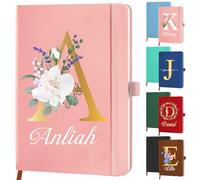 Gridachi Taccuino personalizzato A5 a righe in pelle rilegato diario per scrittura uomo donna personalizzabile con nome, logo, immagine di testo, diario giornaliero, idea regalo per compleanno ufficio