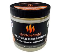 GriddleMATe Condimento per piastra 2 in 1 per piastra Blackstone, ghisa e acciaio al carbonio, alto punto di fumo, non OGM, prodotto negli Stati Uniti
