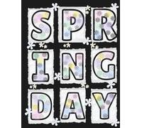 GRIDWORDS: Spring Day: A Bold Coloring & Activity Book Built on 9-Square Grids. / Spring Themes / 100 Pages / Large 8.5x11