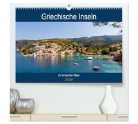 Griechische Inseln im Ionischen Meer (hochwertiger Premium Wandkalender 2026 DIN A2 quer), Kunstdruck in Hochglanz: Von Korfu bis Kefalonia, griechische Inseln entdecken