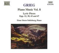 Edvard Grieg Piano Music Vol 8 - Lyric Pieces (CD) Album