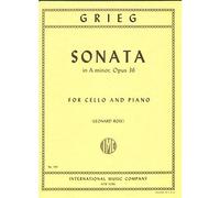Grieg, Edvard Sonata in a minor, Op. 36 - Cello and Piano - edited by Leonard Rose - International
