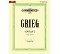 `Grieg, Edvard` `Violin Sonata No. 2 In G Op. 13: Based On Edvard Gri Book NUOVO