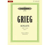 `Grieg, Edvard` Violin Sonata No 3 In C Minor Op 45 Book NUOVO