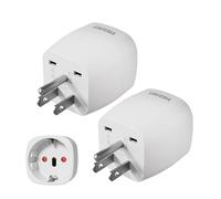 GRIFEMA Adattatore presa americana, 2 pezzi