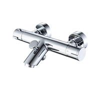 GRIFEMA G13005 Berlin-Rubinetto Miscelatore Termostatico per Doccia-Vasca, Cromo, Argento