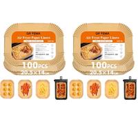 GRIFEMA Carta Friggitrice ad Aria Doppia per Cecotec Ninja Cookwise 5-8L (Confezione da 2)