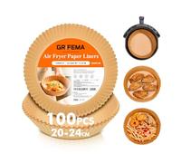 GRIFEMA Carta Friggitrice ad Aria per Cosori Cecotec 5-8 L, 100 Pezzi