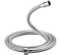 GRIFEMA COMPLENTO-G851Flessibile Doccia in Acciaio Inossidabile (G1/2 pollici, 150 CM), Tubo Doccia da Anti Torsione, Argento/Cromo