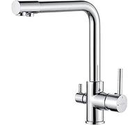 GRIFEMA DOVER-G4003 Rubinetto Cucina 3 Vie per Sistemi Osmosi, Miscelato Argento