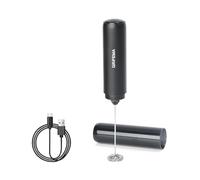 GRIFEMA Frullino Montalatte Elettric, Montalatte Ricaricabile13000 Giri/Min, Ergonomico, Frullino per Cappuccino senza Bpa, Schiumatore Latte Elettrico per Latte, Caffè, Matcha, Bevanda
