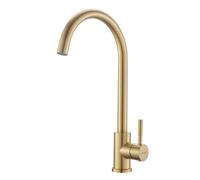 GRIFEMA G4008Y Irismart-Rubinetto da Cucina Alto, Miscelatore Monocomando per Lavello, Acciaio Inox, Oro [Exclusiva Amazon] [Esclusiva Amazon]