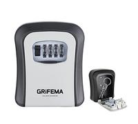 GRIFEMA GA1003-1 Cassaforte per Chiavi Montata a Parete,Cassetta di Sicurezza a Chiave Impermeabile,Cassaforte Porta Chiavi da Esterno con 4 Cifre Combinazione Codice