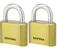 GRIFEMA GA1007, Serratura a Combinazione 4 Cifre, Serratura con Codice Numerico in Lega di Zinco, Robusta, Sicura, Serrature per Armadietto, Garage, Cancello, Capannone, Scuola, Palestra, Oro