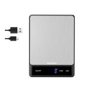 GRIFEMA GA2008-1 Bilancia da Cucina Ricaricabile 5 kg/11 lb LCD USB-C