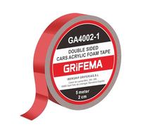 GRIFEMA GA4002-1 Nastro Biadesivo Extra Forte per Interni/Esterni - Impermeabile - Adesivo Forte per Auto, Ufficio, Decorazioni, Montaggio - 5m x 20mm (1 Rotolo)