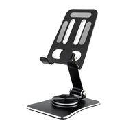 GRIFEMA GB1055 - Supporto per telefono pieghevole, girevole a 360°, altezza e angolazione regolabili, in lega di alluminio, compatibile con iPhone e telefoni Android, dispositivi da 3,5 a 10,5 pollici