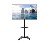 GRIFEMA GB3001 Supporto TV su Ruote per TV al Plasma/LCD/LED fino a 65 pollici, Supporto TV in Piedi con Ripiano per Laptop, Fino a 40 kg, MAX. 400x400mm
