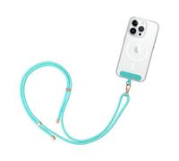 GRIFEMA GH02 Cordino universale per cellulare con toppa, Tracolla regolabile, Compatibile con la maggior parte delle custodie per cellulare, Blu