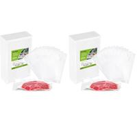 GRIFEMA GH81 Sacchetti Sottovuoto per Alimentari, 100 Buste 15x25 cm, Compatibili con Tutte le Macchine Sottovuoto, Senza BPA & Materiale Sicuro (Confezione da 2)