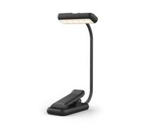 GRIFEMA Lampada da lettura con clip, 10 LED, USB C, testa girevole a 180°
