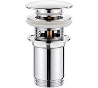 GRIFEMA Scarico Lavabo Universale con Troppopieno - Kit Piletta Pop Up S Single