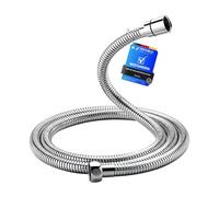 GRIFEMA G851-20 Flessibile Doccia Acciaio 2.0 m, Tubo Soffione, Cromo, Argento