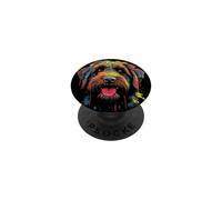Griff Griff Colorato Griff Cane Faccia Nero PopSockets PopGrip Adesivo