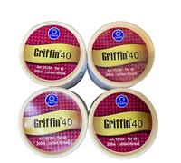 Griffin 40 Fili di filo di cotone per sopracciglia | Filetto antisettico per la rimozione dei peli del viso e del corpo (confezione da 4)