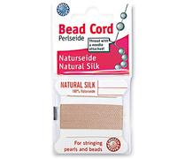 Griffin Filo per perline in seta cardata Perlseide - Colore Rosa Chiaro - Taglia 12 (0,98 mm) - 2 Metri per Confezione - Ago in Acciaio Inox Incluso - per Nodi di Perle, Gemme, Cristalli e Perline