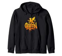 Griffin Mitico Graffiti Design Felpa con Cappuccio