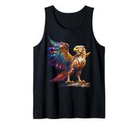 Griffin Mitico Motivo Fantasy Art Grifone Canotta