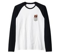 Griffone di Bruxelles Cane in Tasca Dog in A Pocket Maglia con Maniche Raglan