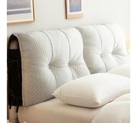 Grigio,59inch/Queen,Cuscino per Testiera Schienale A Farfalla Fissato al Muro,Cuneo Cuscino per Camera da Letto Dormitorio Imbottito Supporto Tabellone con Poggiatesta