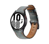 (grigio 7)Cinturino in vera pelle per Samsung Galaxy Watch 4/classic/active 2 46mm/42mm/40mm/44mm 20mm