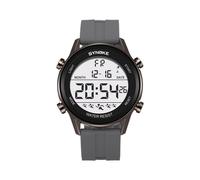 (Grigio aggiornato)Orologio digitale da uomo impermeabile SYNOKE Marca Numeri grandi Facile da leggere