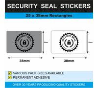 Grigio/Bianco Postale Borsa/Imballaggio Security Seals - Scelta Il Adesivo Size