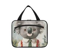 Grigio carino Koala Hanging Toiletry borsa da viaggio con gancio, borsa lavabile di design per il trucco per le signore zaino zaino in spalla envase para Perfume de L