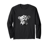Grigio Colore Evil Twin-v2 Grafica Grigia Maglia a Manica