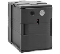 Grigio Contenitore isotermico per alimenti - 90 L - Per contenitore GN 1/1 - Con indicatore di temperatura | Royal Catering