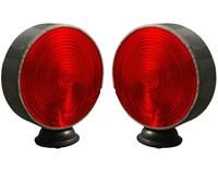 Grigio Corpo Doppio Viso Luci Set Con Adatto per Camion Rimorchio E Universale
