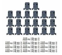 Grigio DB9 D-Sub Connettore Seriale Shell 10pcs Saldatura Tipo Cappuccio con Viti Maschio Femmina Pin Housing