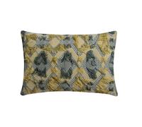Grigio e beige Decorativo Fodera per cuscino lombare 30x50 cm | Set di 2 Boho Jacquard Fodera per cuscino Astratto | Safari Boho Federe per divano, camera da letto, soggiorno - Nomad Diamonds