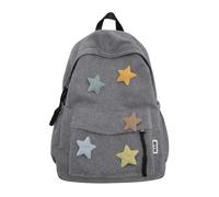 (Grigio) Elegante zaino scolastico Star, pratico e versatile, grande capacitÃ , perfetto per la scuola