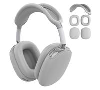 (Grigio)Guaine protettive per cuffie wireless con materiali antigraffio, copriauricolari e fascia per